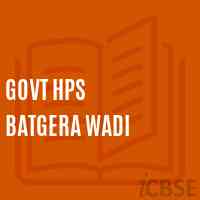 Govt Hps Batgera Wadi Primary School Logo