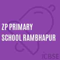 Zp Primary School Rambhapur Logo