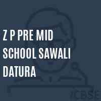 Z P Pre Mid School Sawali Datura Logo