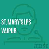 St.Mary'Slps Vaipur Primary School Logo