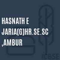 Hasnath E Jaria(G)Hr.Se.Sc,Ambur High School Logo