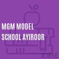 Mgm Model School Ayiroor Logo