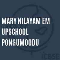 Mary Nilayam Em Upschool Pongumoodu Logo