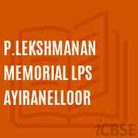 P.Lekshmanan Memorial Lps Ayiranelloor Primary School Logo