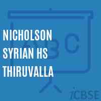 Nicholson Syrian Hs Thiruvalla High School Logo