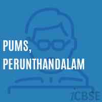 PUMS, Perunthandalam Middle School Logo