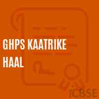 Ghps Kaatrike Haal Middle School Logo
