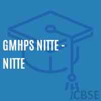 Gmhps Nitte - Nitte Middle School Logo