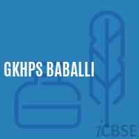 Gkhps Baballi Middle School Logo