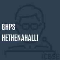 Ghps Hethenahalli Middle School Logo