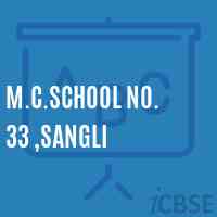 M.C.School No. 33 ,Sangli Logo