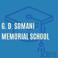 G. D. Somani Memorial School Logo