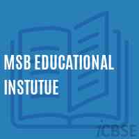 Msb Educational Instutue Secondary School Logo