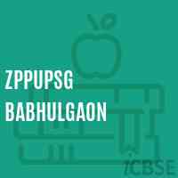 Zppupsg Babhulgaon Middle School Logo