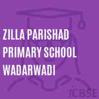 Zilla Parishad Primary School Wadarwadi Logo