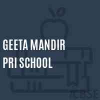 Geeta Mandir Pri School Logo