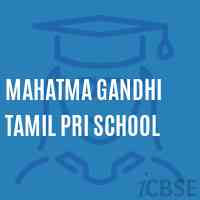 Mahatma Gandhi Tamil Pri School Logo