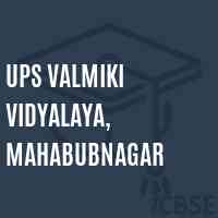 Ups Valmiki Vidyalaya, Mahabubnagar Middle School Logo