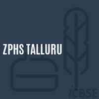 Zphs Talluru Secondary School Logo