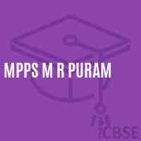 Mpps M R Puram Primary School Logo