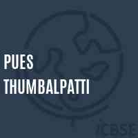 Pues Thumbalpatti Primary School Logo