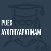 Pues Ayothiyapatinam Primary School Logo