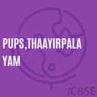 Pups,Thaayirpalayam Primary School Logo