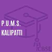 P.U.M.S. Kalipatti Middle School Logo