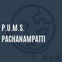 P.U.M.S. Pachanampatti Middle School Logo