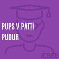 Pups V.Patti Pudur Primary School Logo