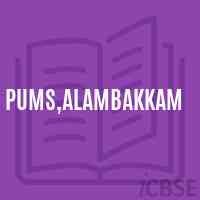 Pums,Alambakkam Middle School Logo