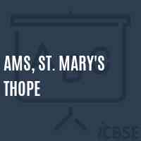 Ams, St. Mary'S Thope Middle School Logo