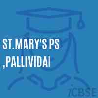 St.Mary'S Ps ,Pallividai Primary School Logo