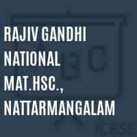 Rajiv Gandhi National Mat.Hsc., Nattarmangalam Senior Secondary School Logo