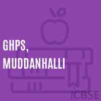 Ghps, Muddanhalli Middle School Logo