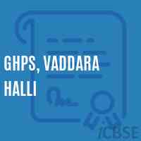 Ghps, Vaddara Halli Middle School Logo