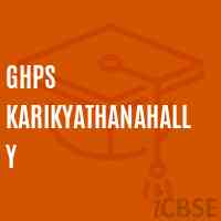 Ghps Karikyathanahally Middle School Logo