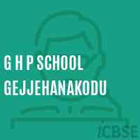 G H P School Gejjehanakodu Logo