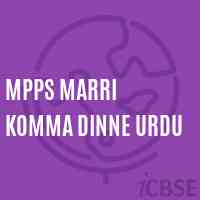 Mpps Marri Komma Dinne Urdu Primary School Logo