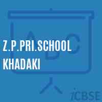 Z.P.Pri.School Khadaki Logo