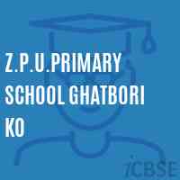 Z.P.U.Primary School Ghatbori Ko Logo