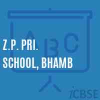Z.P. Pri. School, Bhamb Logo