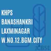 Khps Banashankri Laxminagar W.No.12.Bgm.City Middle School Logo