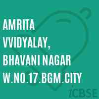 Amrita Vvidyalay, Bhavani Nagar W.No.17.Bgm.City Middle School Logo