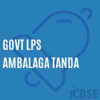 Govt Lps Ambalaga Tanda Primary School Logo