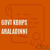 Govt Kbhps Araladinni Middle School Logo