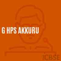 G Hps Akkuru Middle School Logo