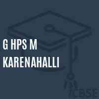 G Hps M Karenahalli Middle School Logo