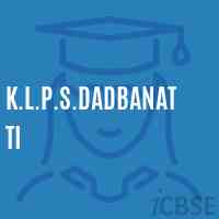 K.L.P.S.Dadbanatti Primary School Logo