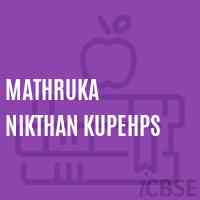 Mathruka Nikthan Kupehps Middle School Logo